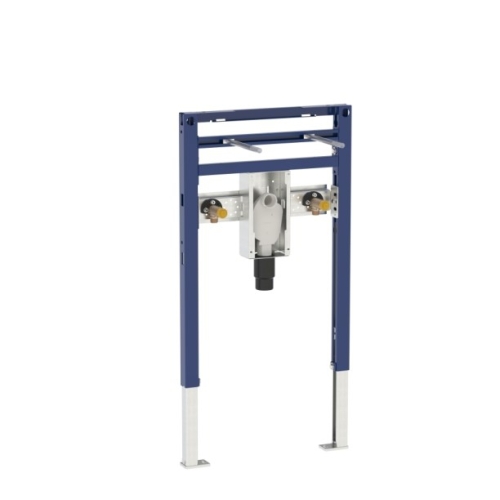 Geberit alacsony (82/98 cm) Duofix mosdó szerelőelem álló csapteleppel szerelt fali mosdó részére, falsík alatti szifonnal 111.489.00.1