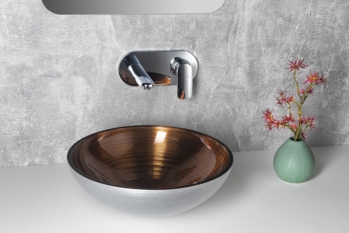 Sapho MURANO WENGE 40 cm üvegmosdó, wenge AL5318-66