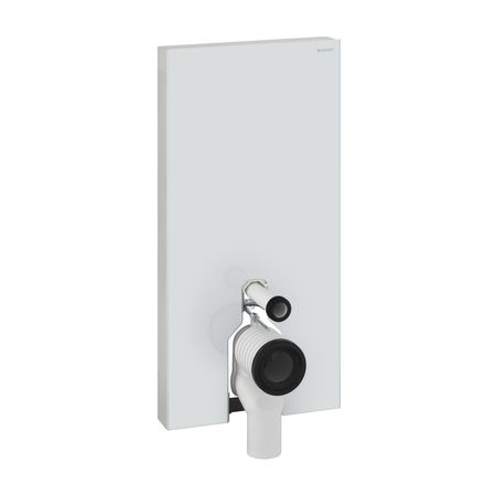 Geberit Monolith Plus szerelőmodul talpon álló WC-hez, P-könyökkel barna üveggel, 101 cm magas 131.202.SQ.1