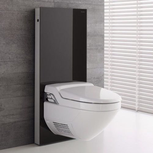 Geberit Monolith Plus szerelőmodul AquaClean 8000/8000 plushoz fekete üveg 101 cm 131.224.SJ.1