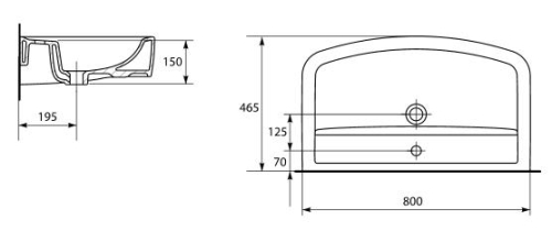 Cersanit Pure 80 mosdó K101-008-BOX