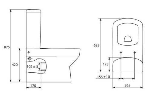 Cersanit Pure WC tartály K101-012-BOX