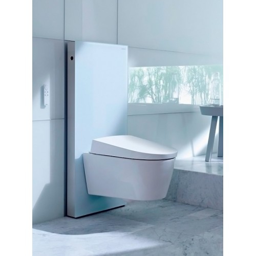 Geberit Monolith Plus szerelőmodul fali WC-hez fehér üveg 101 cm 131.221.SI.1