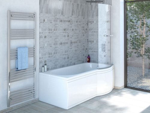 Aqualine SKALICE aszimmetrikus kád, 168x85/75 cm, jobbos (SK168P)