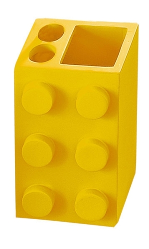 Sapho BOB fogkefe és fogkrém tartó, sárga (22210204)