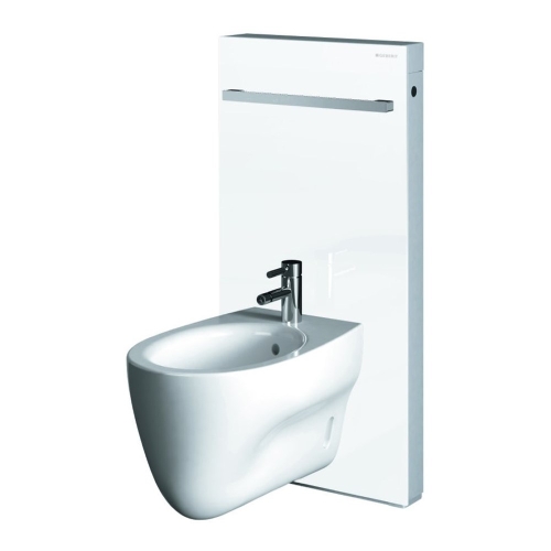 Geberit Monolith szerelőmodul bidéhez fehér üveg / alumínium, 101 cm magas 131.030.SI.1