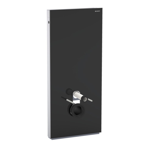 Geberit Monolith szerelőmodul fali WC-hez, fekete üveg / alumínium 114 cm magas 131.031.SJ.1
