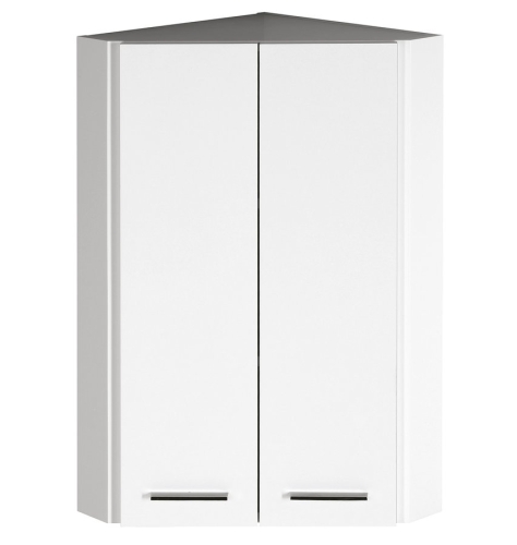 Aqualine ZOJA felső sarokszekrény, fehér 35x76x35 cm (50331)