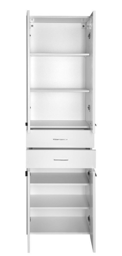 Aqualine Zoja állószekrény fiókkal, 50x184x29 cm, fehér (51291)