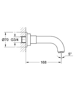 Grohe Atrio kádkifolyó 13139 000 (13139000)