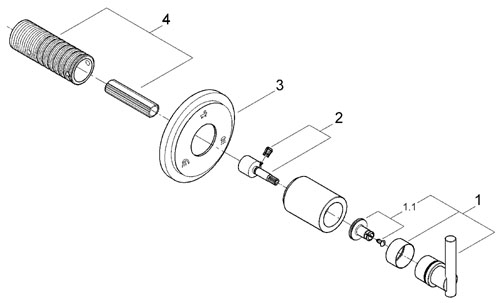 Grohe Atrio 5-utas irányváltószelep 19134 000 (19134000)