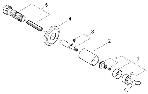 Grohe Atrio csempeszelep fogantyú 19069 000 (19069000)