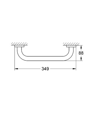 Grohe Essentials 35 cm-es kapaszkodó 40421 000 (40421000)