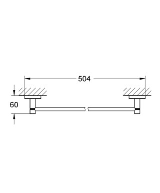 Grohe Essentials 45 cm-es törölközőtartó 40688 000 (40688000)