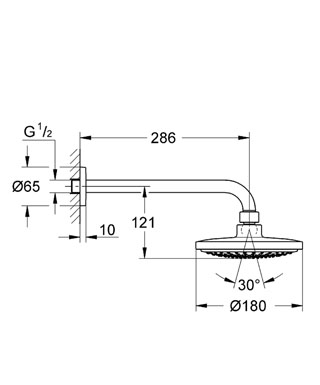 Grohe Euphoria Cosmopolitan 180 fejzuhany 26072 000 (26072000)