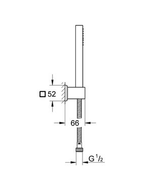 Grohe   Euphoria Cube+ zuhanygarnitúra 27889 000 (27889000)