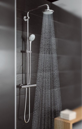Grohe Euphoria falra szerelhető zuhanyrendszer termosztatikus csapteleppel 27420 001 (27420001)