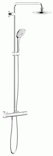 Grohe Euphoria falra szerelhető zuhanyrendszer termosztatikus csapteleppel 27615 000 (27615000)