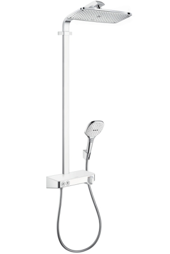 Hansgrohe Raindance Select E 360 ST Showerpipe EcoSmart 9 l/perc, fehér/króm 27287 400 (27287400)