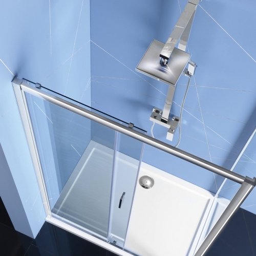 Sapho POLYSAN EASY LINE 120 cm tolóajtó transzparent üveggel, króm EL1215