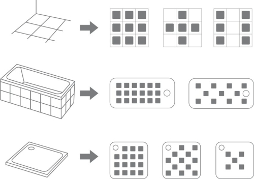 Ravak SafeStep square - csúszásgátló szalag X000000690