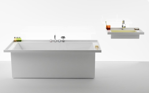Ravak BathGallery 190x90 cm-es téglalap alakú öntött műmárvány kád XC00100019