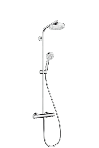 Hansgrohe Crometta 160 1jet showerpipe zuhanyrendszer fehér/króm 27264 400 (27264400)