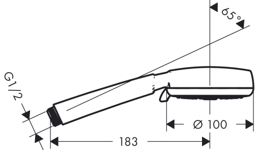 Hansgrohe Crometta 100 Multi kézizuhany fehér/króm 26823 400 (26823400)