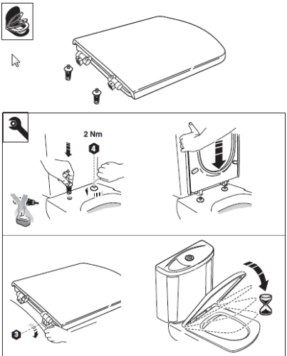 Roca Element wc ülőke fedéllel, lecspódásgátlóval 7801572004