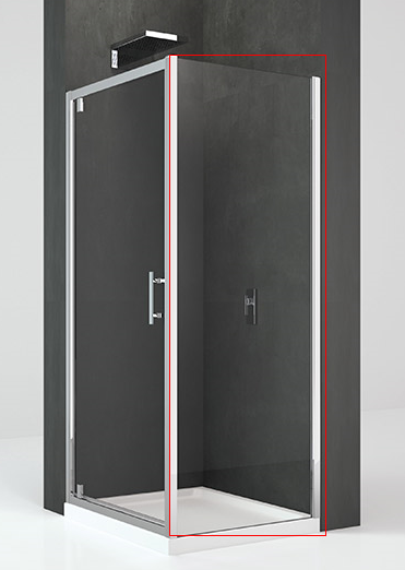 Hopa Kali F Oldalsó fix üveg/fal 98-101x195 cm KALIF98-1B