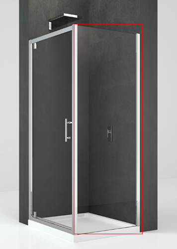Hopa Kali F Oldalsó fix üveg/fal 98-101x195 cm KALIF98-1B
