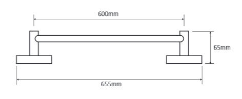 Bemeta OMEGA Törölközőtartó 60 cm, króm (104104042) XR410