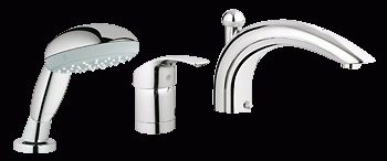 Grohe Eurosmart 3-lyukú peremre szerelhető kádcsaptelep 32644 001 (32644001)