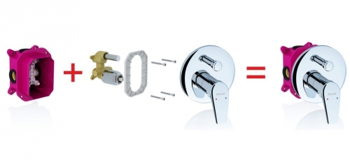 Ravak Neo Falsík alatti csaptelep váltóval R-Box-hoz NO 065.00 (X070045)