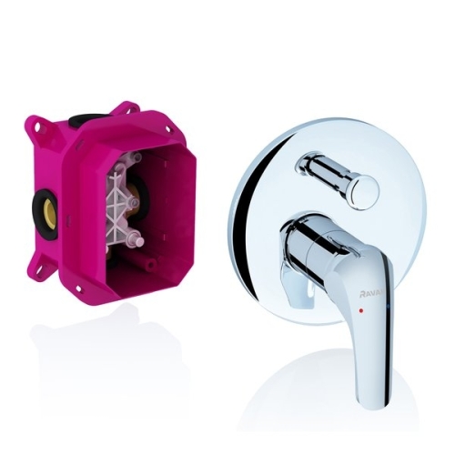 Ravak Rosa falsík alatti csaptelep váltóval R-Box-hoz RS 065.00 (X070050)
