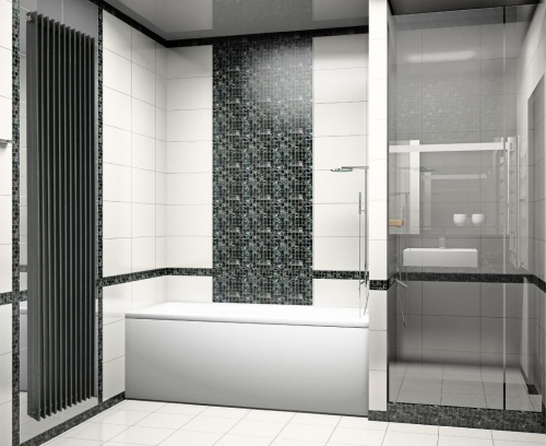 Radeco Bora 5 design fűrdőszobai radiátor (760 W, króm, 600x330 mm)