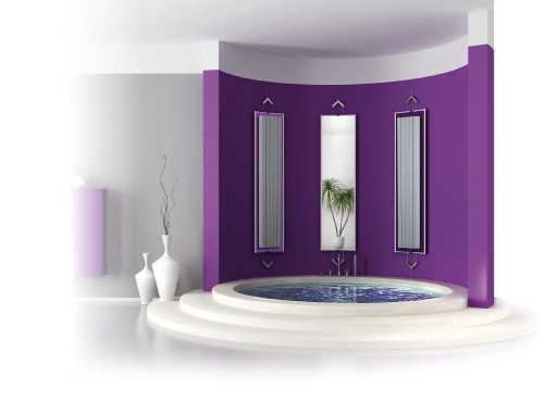 Radeco CAJA 3 design fűrdőszobai csőradiátor (780 W, 1200x320 mm)
