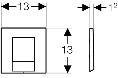 Geberit Bolero pneumatikus vizelde vezérlés, fehér 116.012.11.1