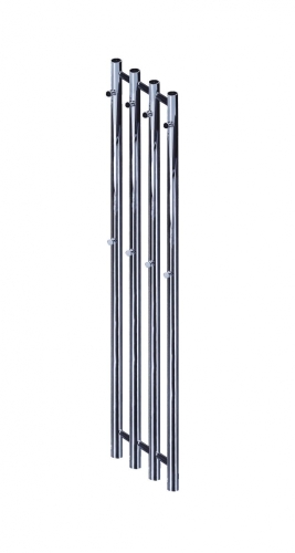 Radeco FUEGO CHROM design fűrdőszobai csőradiátor (380 W, króm, 1650x290 mm)