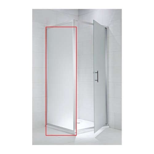 Jika Cubito rögzített zuhanykabin oldal panel, 80x195 cm króm/artic, H2972410026661 (2.9724.1.002.666.1)