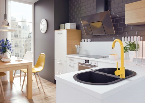 Deante Milin álló mosogató csaptelep, BEU Y62M (K)