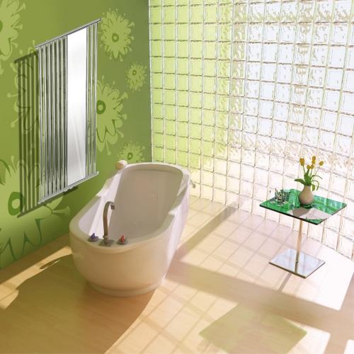 Radeco REY CHROM design fűrdőszobai csőradiátor (680 W, króm, 1685x565 mm)