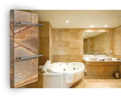 Radeco Stone 2 design törölközőszárítós csőradiátor (500 W, stone, 1500x500 mm)