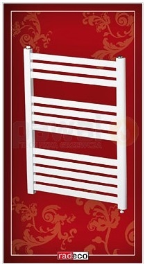 Radeco AD2-500/EP D profilos egyenes típusú törölközőszárítós csőradiátor (460 W, fehér, 715x550 mm)