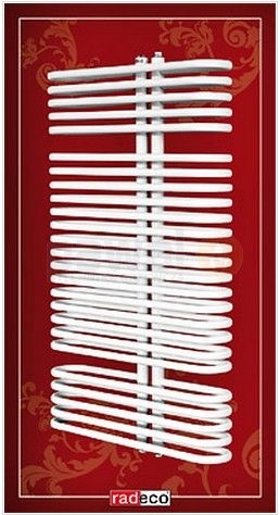 Radeco A4/K O profilos íves típusú törölközőszárítós csőradiátor (1310 W, fehér, 1060x500 mm)