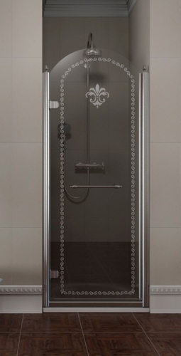 Sapho ANTIQUE 80 cm-es zuhanyajtó, balos, króm (GQ1680L)