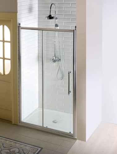 Sapho ANTIQUE 120 cm-es zuhanyajtó, eltolható ajtós, króm (GQ4512)