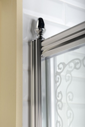 Sapho ANTIQUE 120 cm-es zuhanyajtó, eltolható ajtós, króm (GQ4512)