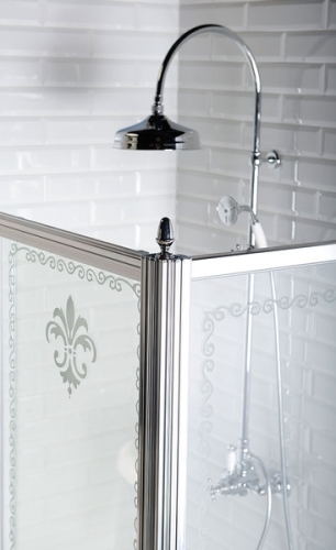 Sapho ANTIQUE 100 cm-es zuhany oldalfal, króm (GQ5110)