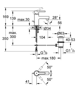 Grohe Lineare egykaros mosdócsaptelep 32109 000 (32109000)